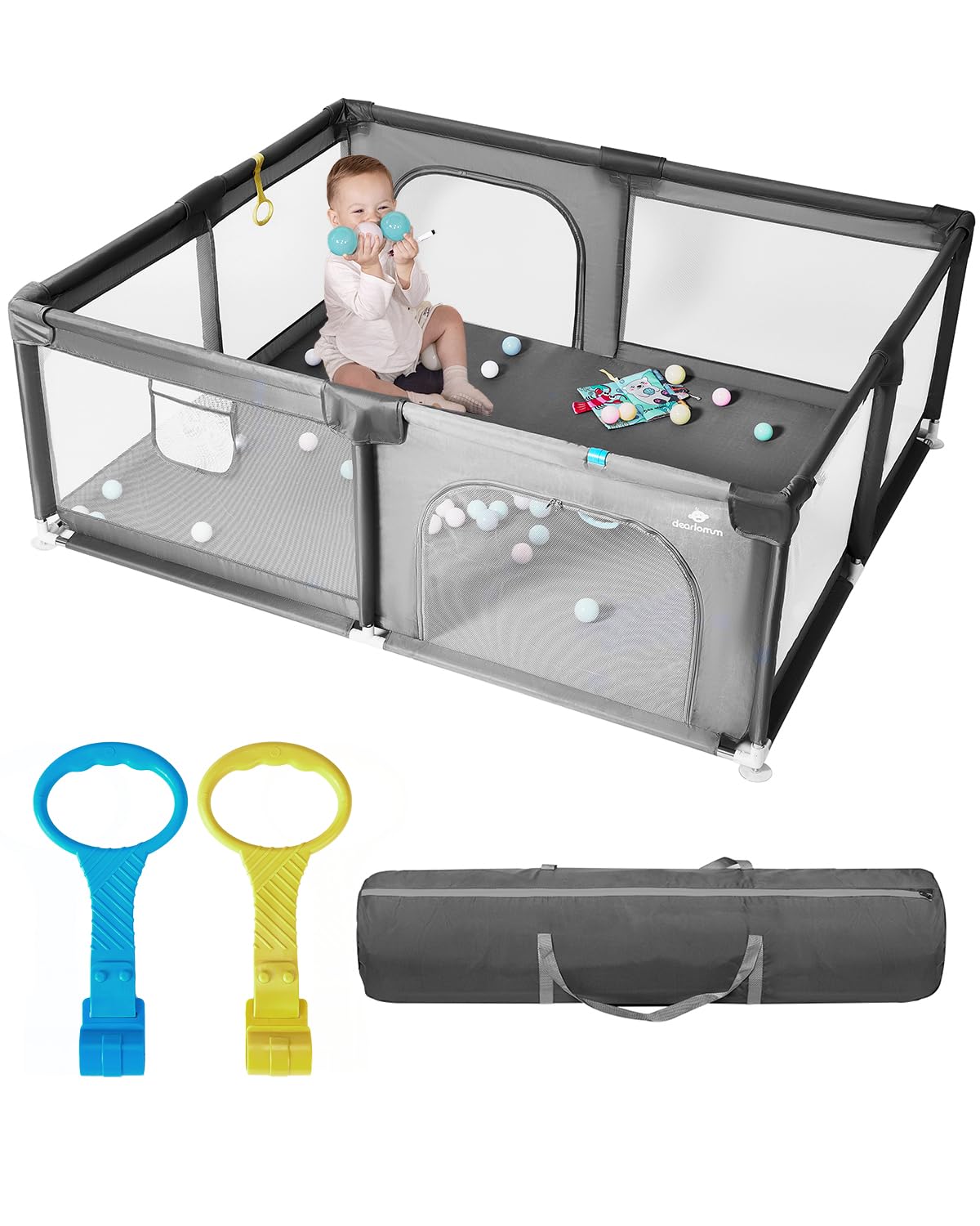Dearlomumbaby Playpen 71x59 Extra Large Playard For Babies And