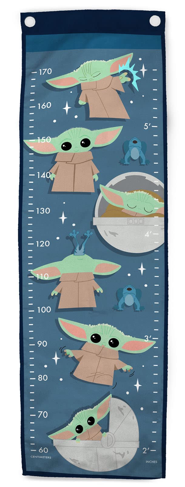 Tabella per misurare la crescita dei bambini Jay Franco 170 cm metro da parete Mandaloriano Star Wars