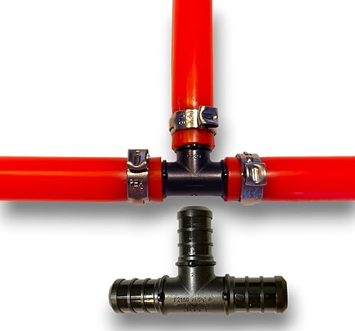 Miniatura 4 de PEX - Paquete de 60 camisetas, acoplamientos y codos de 12 pulgada, accesorios de polietileno PPSU Crimp Pex (F2159) con codos (20 unidades),