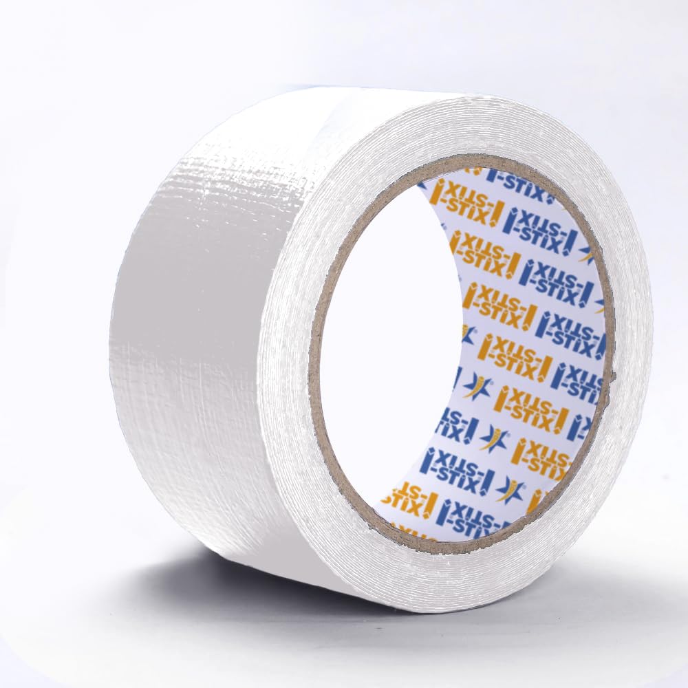 i-stix | HDPE Tarpaulin Repair Tape | 48MM x 20Y | Heavy Duty Waterproof Repair Tape for Holes and Tears (White) (B0D6MMW17P) Amazon Price History, Amazon Price Tracker