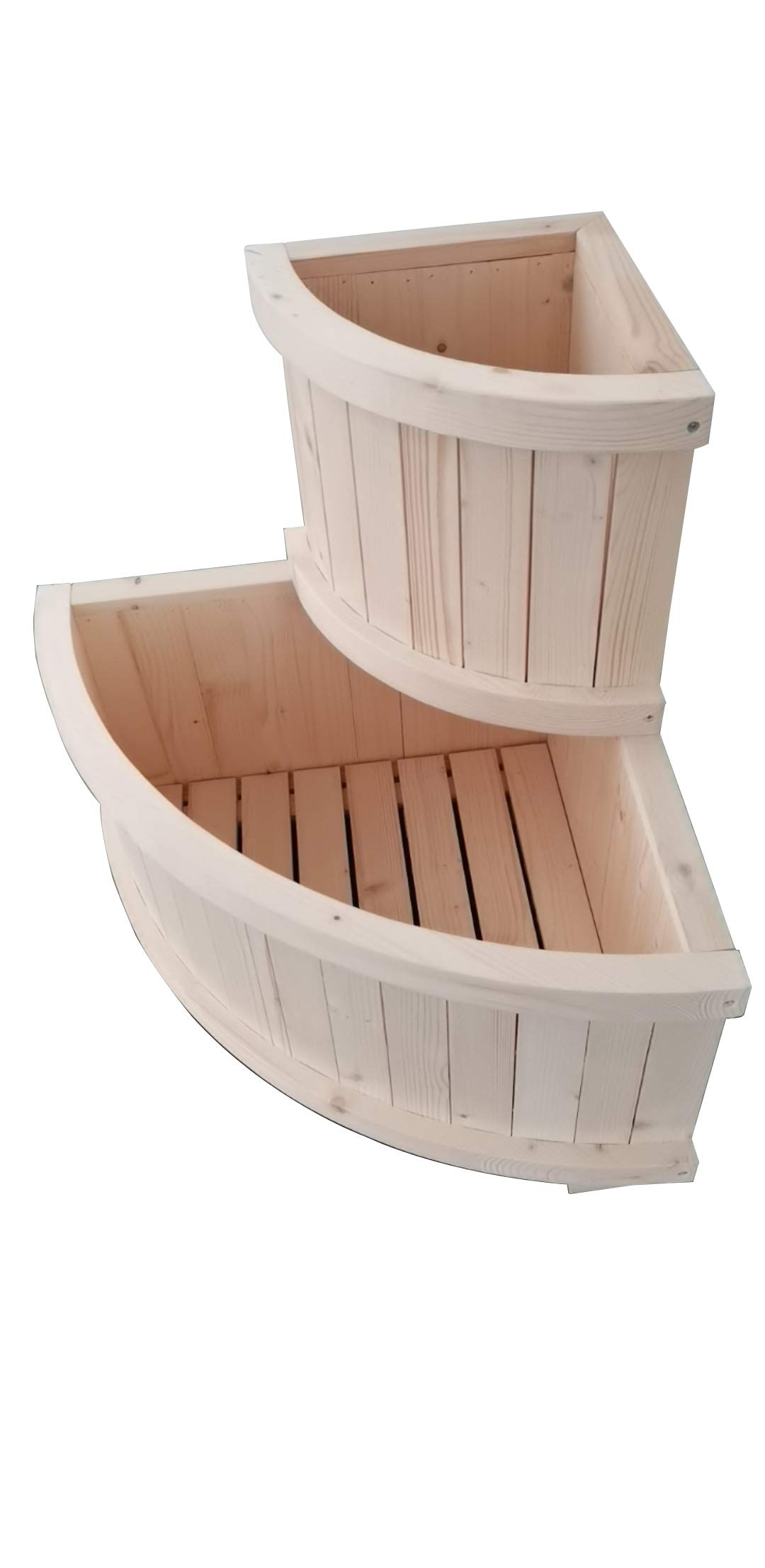 SENYCorner Garden Bed with 2 Big Containers, Elevated Freestanding Planter Box.