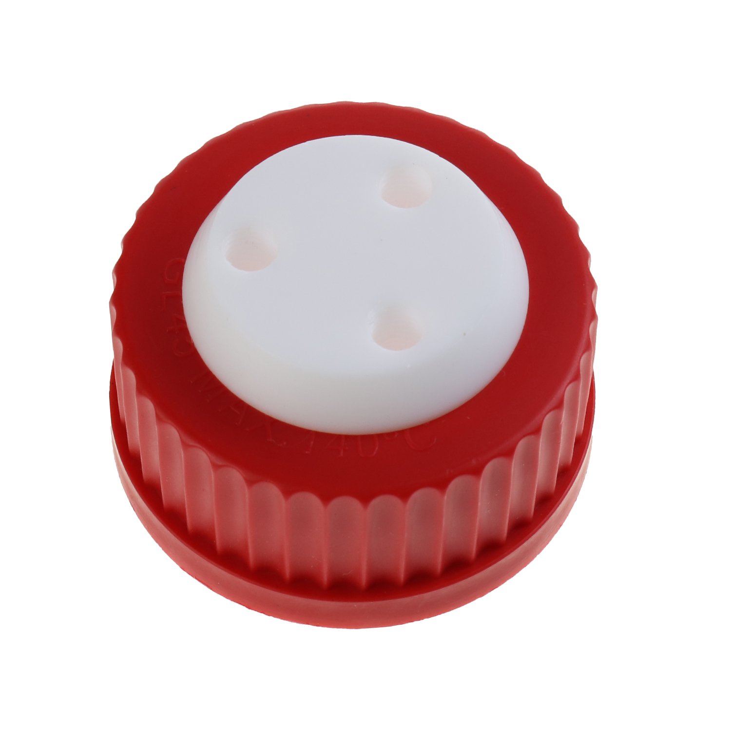 ALWSCI Red GL45 Safety Cap, Mobile Phase Bottle Safety Cap, Three Ports for 1/8″ OD Tubing, 1 pc/pk