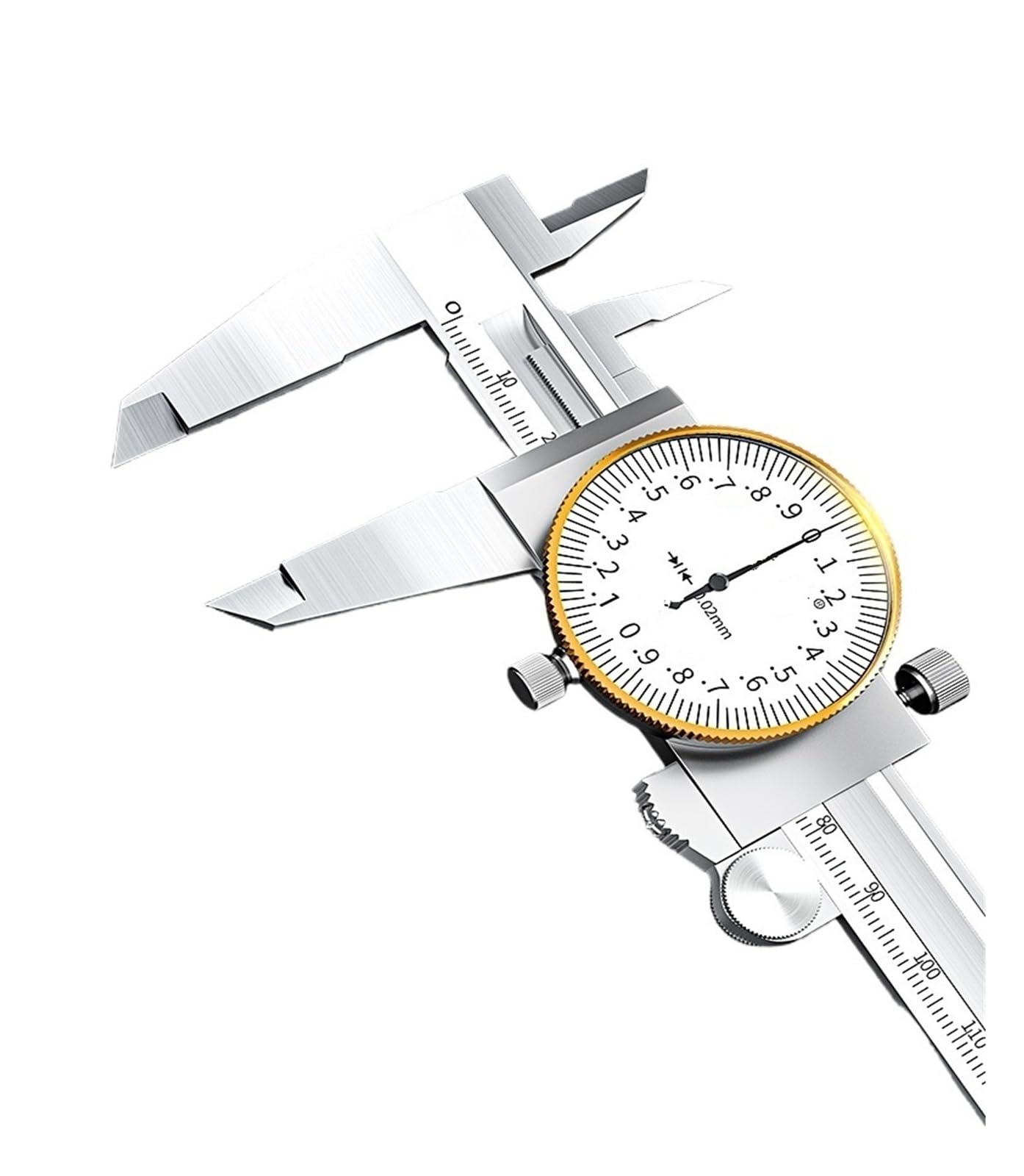 Calibrador Vernier con medidor calibrador mecánico de acero inoxidable(0-150MMaccuracy 0.01MM)