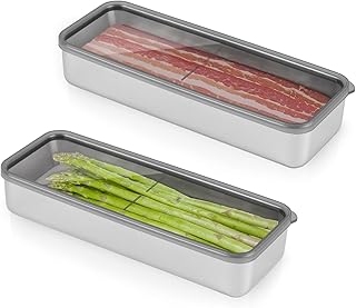 2Pack Bacon Holder for Fridge,Bacon Container for ...