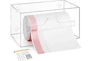 Acrylic Trash Bag Dispenser Roll Holder for Kitchen Cabinet - Under-Sink Garbage...