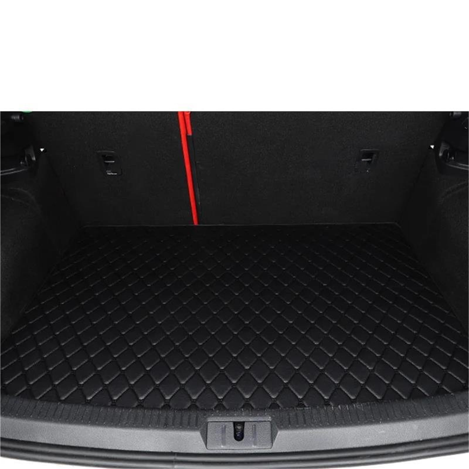 BDDXWSM Trunk liner Car Trunk Mat For Volkswagen For Tiguan 2017-2022 Boot Cargo Trunk Liner Protector Liners Rear Tray Mats Floor auto trunk mat(Black-Black)