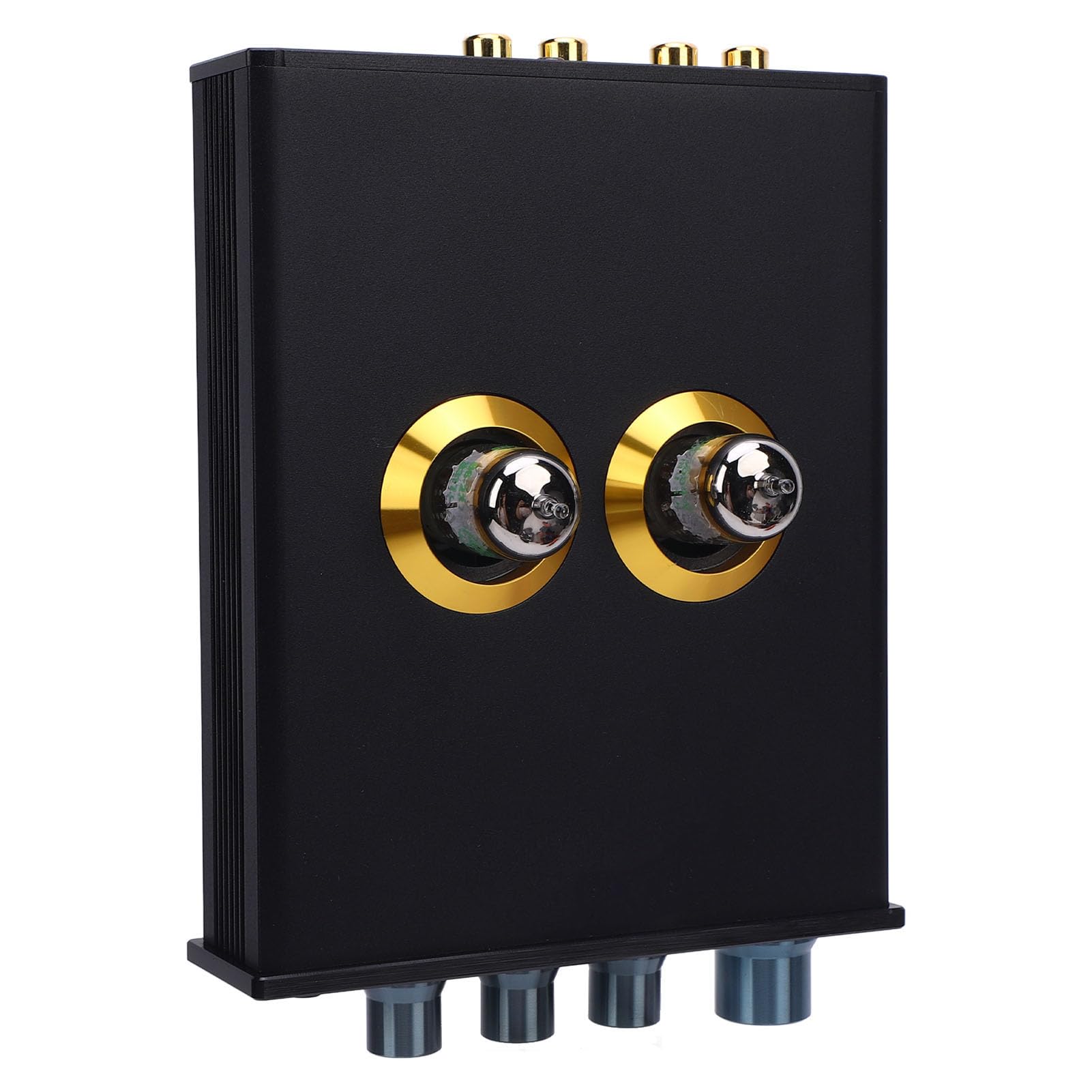 Jeffergarden Preamplificatore Phono a Tubo, Amplificatore Cuffia HiFi Stereo con Controllo Toni per Impianto Domestico, Ricevitore Bluetooth 5.0 (Spina europea)