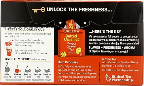 Miniatura 263 de Bigelow Vanilla Chai Black Tea, caja de 20 sobres (paquete de 6), té negro con cafeína, 120 bolsas de té en total