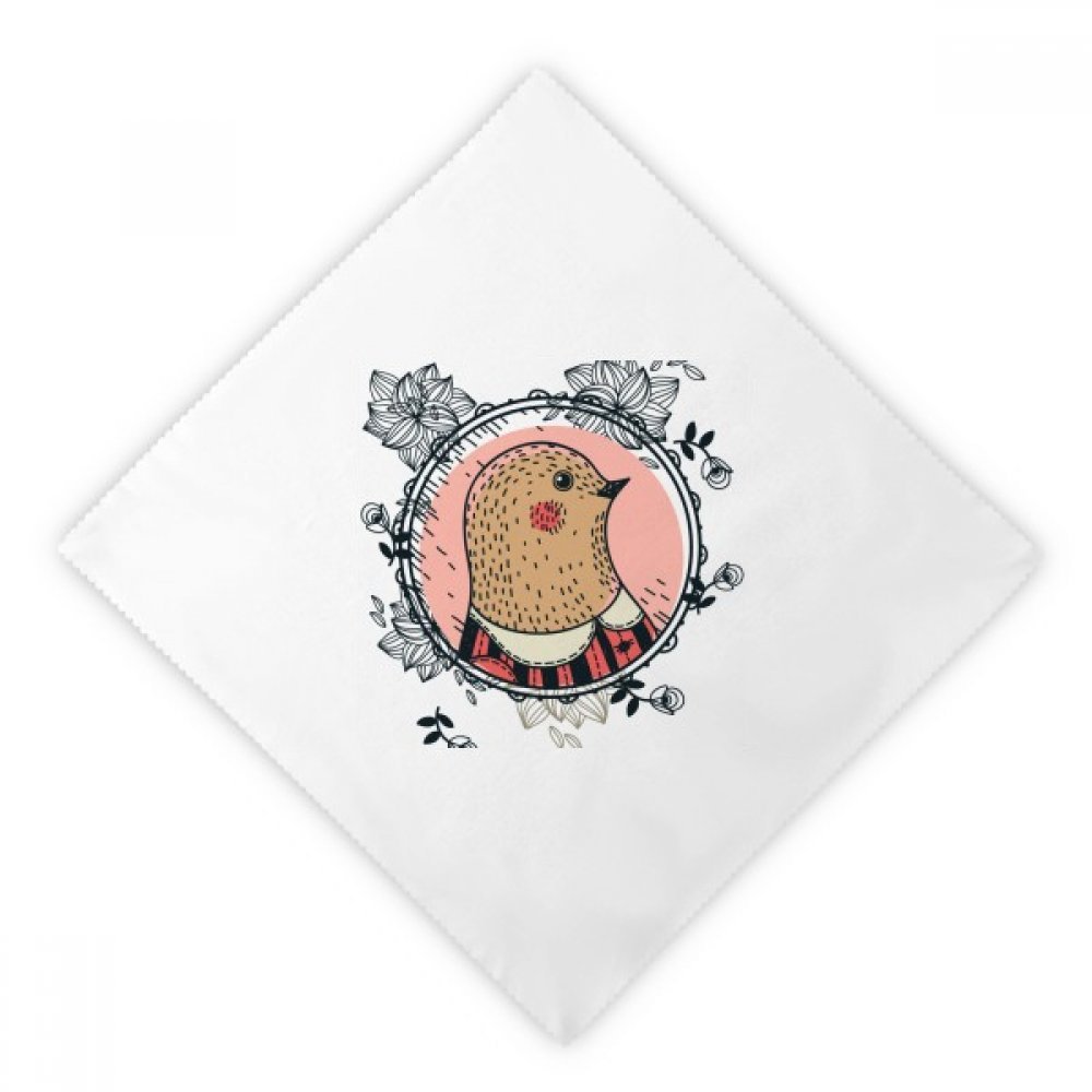 Serviettes de table réutilisables motif feuille fleur lot de 2 serviettes pour dîner