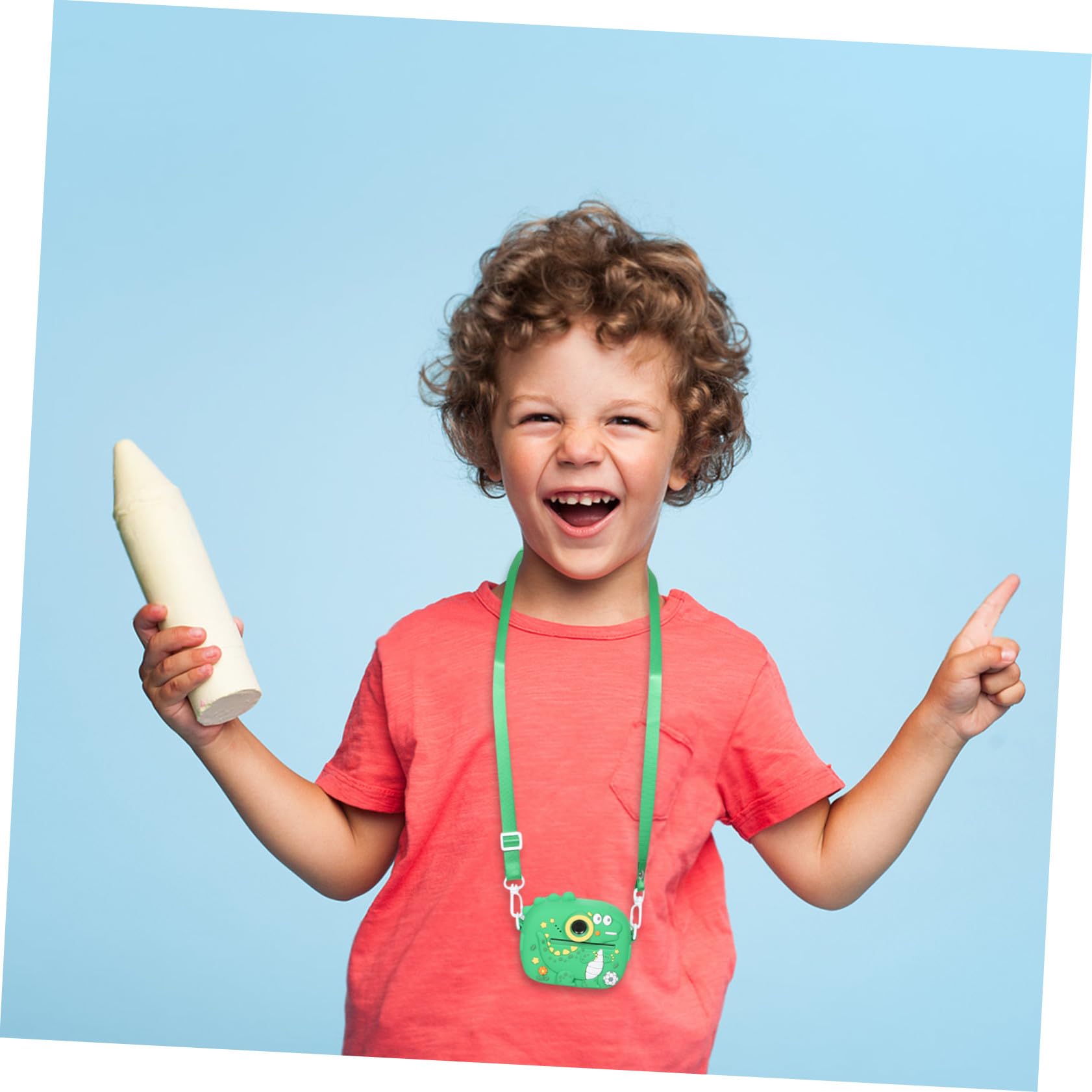 Cámara Digital para Niños Verde con Doble Lente y Alta Definición
