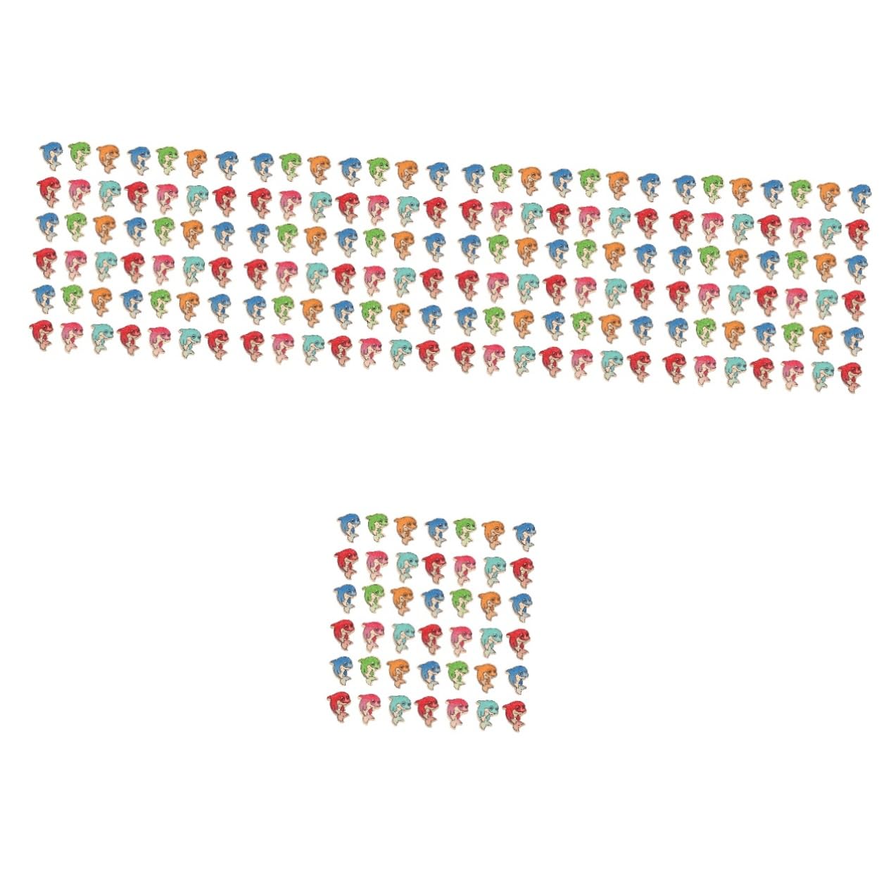 Gadpiparty 5 Set Bottoni Colorati A Forma Di Delfino Bottoni A Forma Di Pesce Assortiti Per Abbellimenti Da Cucire Fai Da Te Per Vestiti Per 100 pezzi * 5