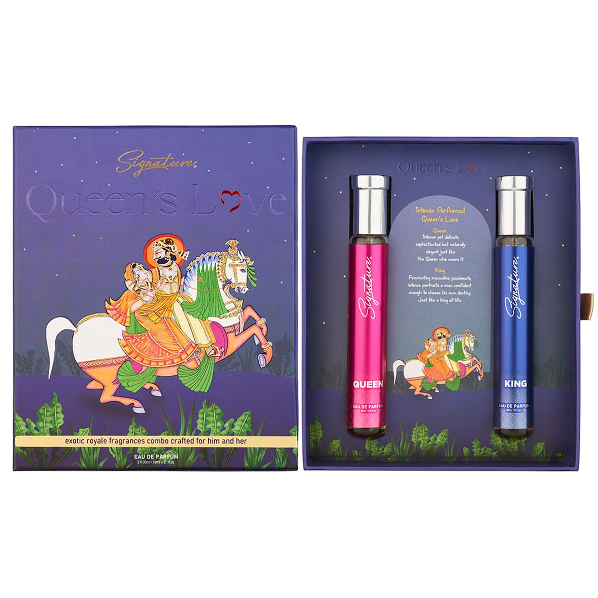 Signature Queen's Love Royal Unisex Perfume Gift Set | Long-Lasting Fragrance for Men & Women | King 30 ml + Queen 30 ml | Perfect Luxury Gift for Any Occasion | Elegant & Alluring Scent-image-17