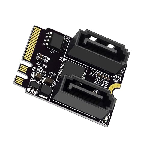 Miniatura 10 de Cablecc Mini PCI-E PCI Express a 6Gbps Cuatro Puertos SATA 3.0 Adaptador Convertidor Tarjeta de Extensión de Disco Duro para SSD
