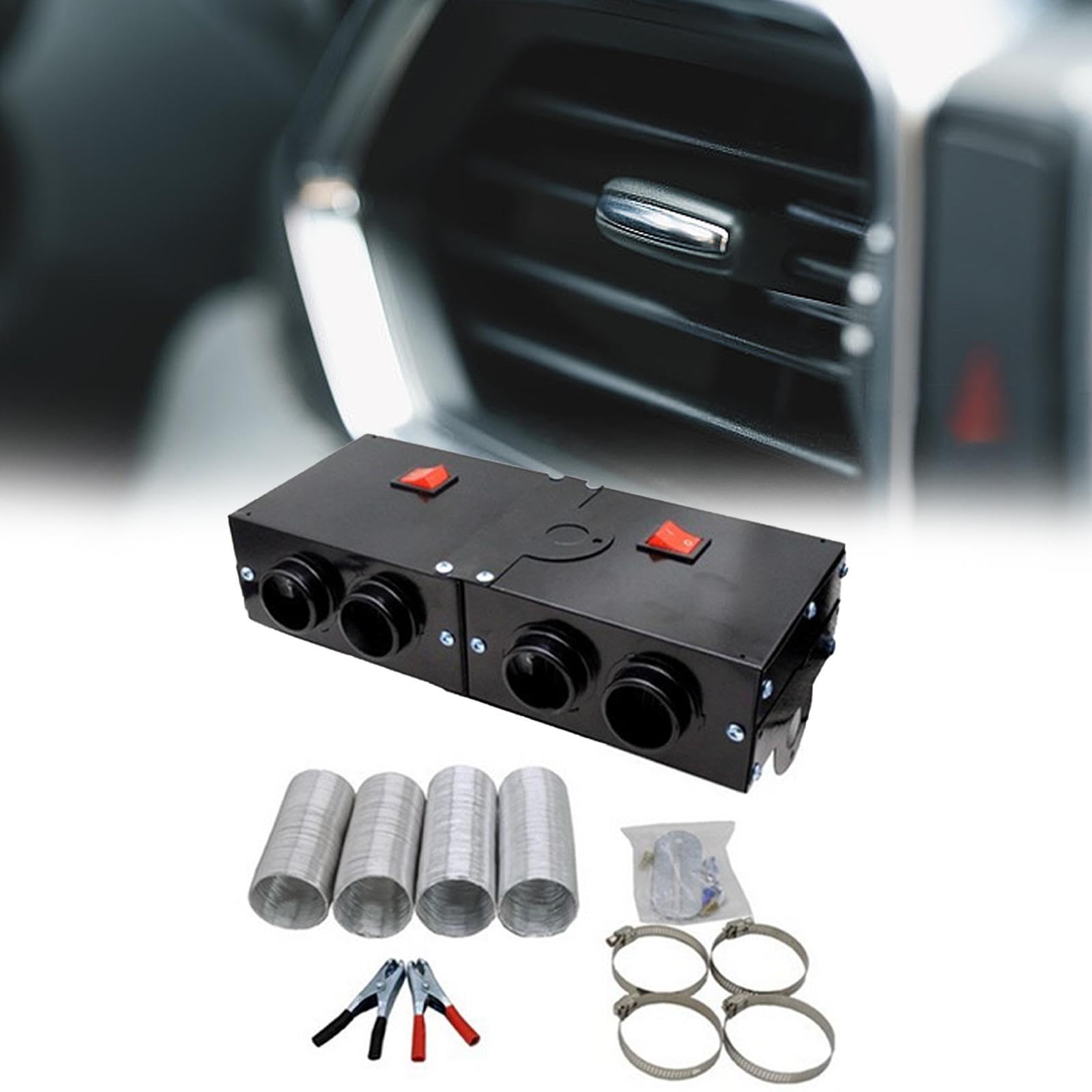1 Pieza Calefactor Automóvil Calefactor Vehículo Ventilador Desempañador Descongelador Instantáneo Iron Material Función Automática Apagado a, 12 voltios