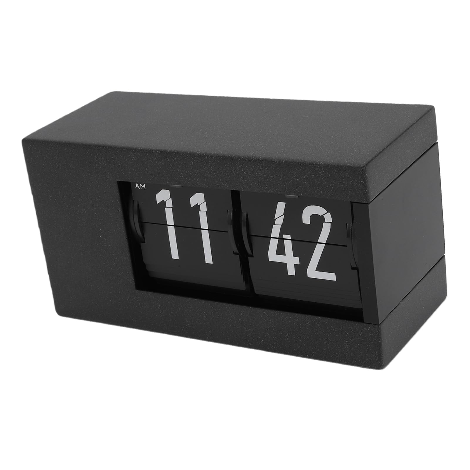 Orologio a Fogli Mobili con Calendario Perpetuo con Rotazione Automatica delle Pagine e Luce a LED per Studio in Camera da Letto, Soggiorno, 5,71 X 3,03 Pollici (Nera)