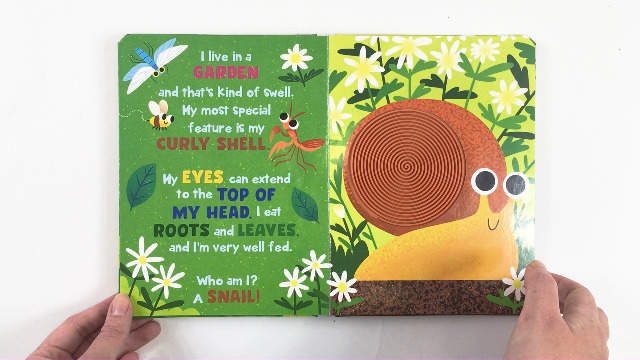 Image of Little Hippo Books Who Am I? In the Garden Children's Books Ages 1-3 | Touch and Feel Books for Toddlers 1-3 & Baby Books | Best Kid's Books and Board ... Books and Sensory Books with Animals