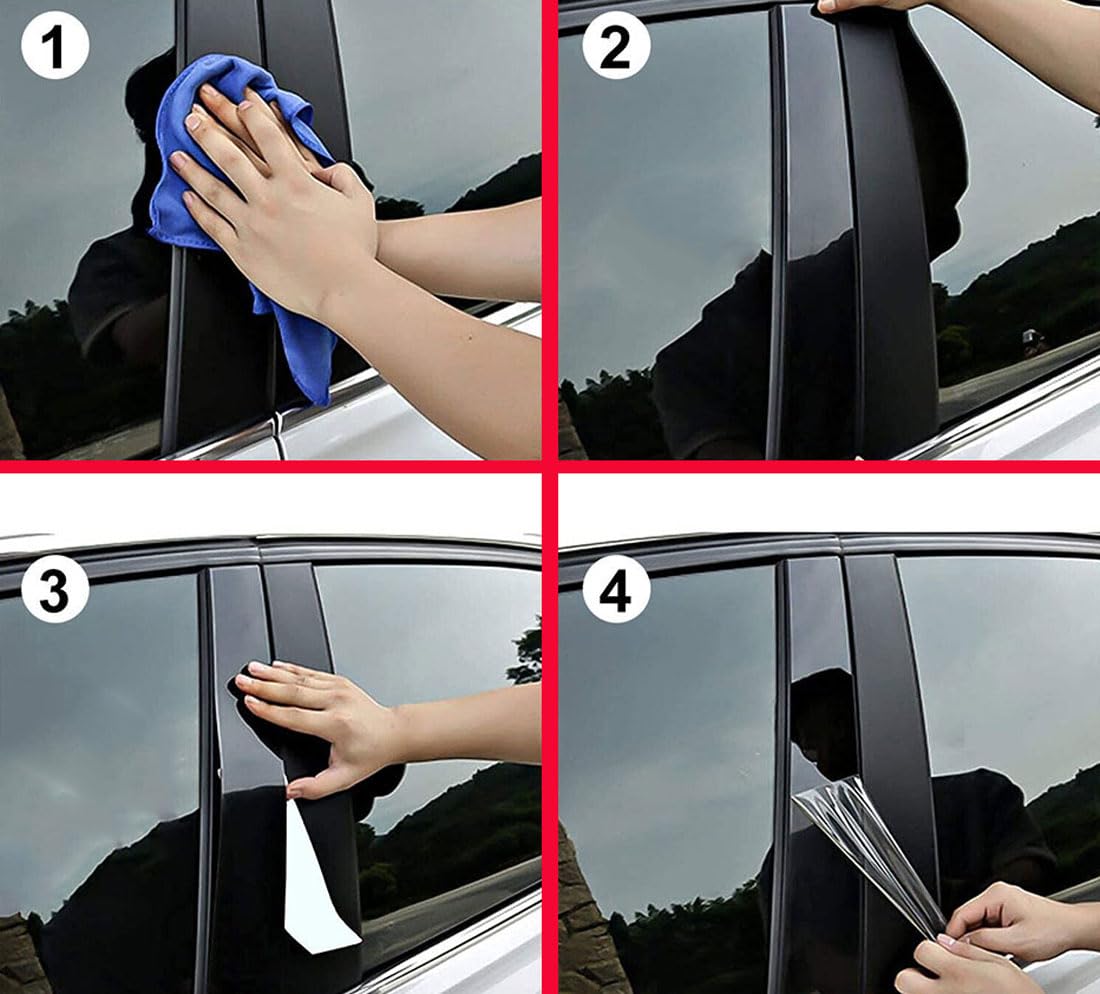 Dekoracja Słupek Drzwi Okienne Listwa dla Qashqai J12 2023 2024 2025 Błyszcząca czerń Osłona Słupka Osłony Słupka Drzwi Auto Akcesoria Samochodowe
