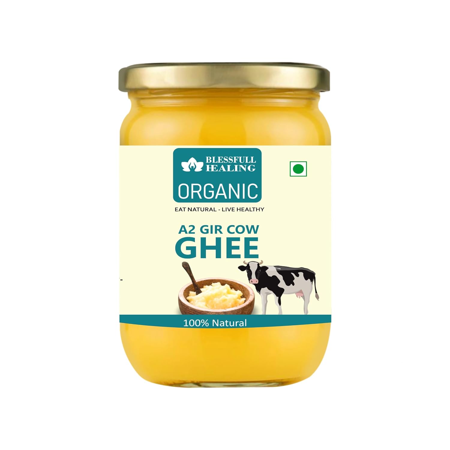 BLESSFULL HEALING Pure Buffalo Cow Ghee 500 ml