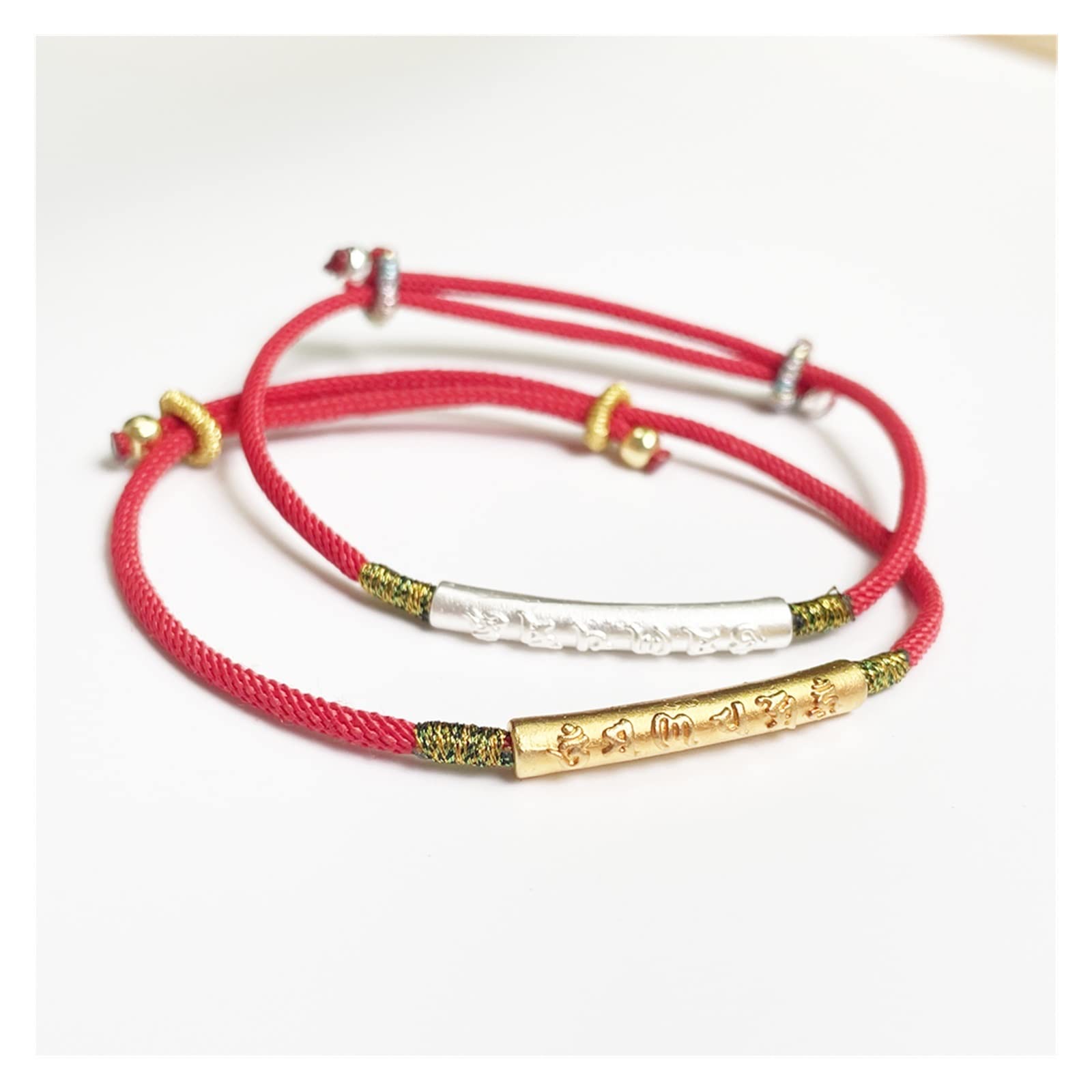 fabricación de joyas Budismo tibetano hecho a mano Pulsera de la suerte Hilo colorido Trenzado Cuerda ajustable Pulseras de cadena for hombres Mujeres Parejas Pulsera Ward Off Evil Spirits Fortune Mon