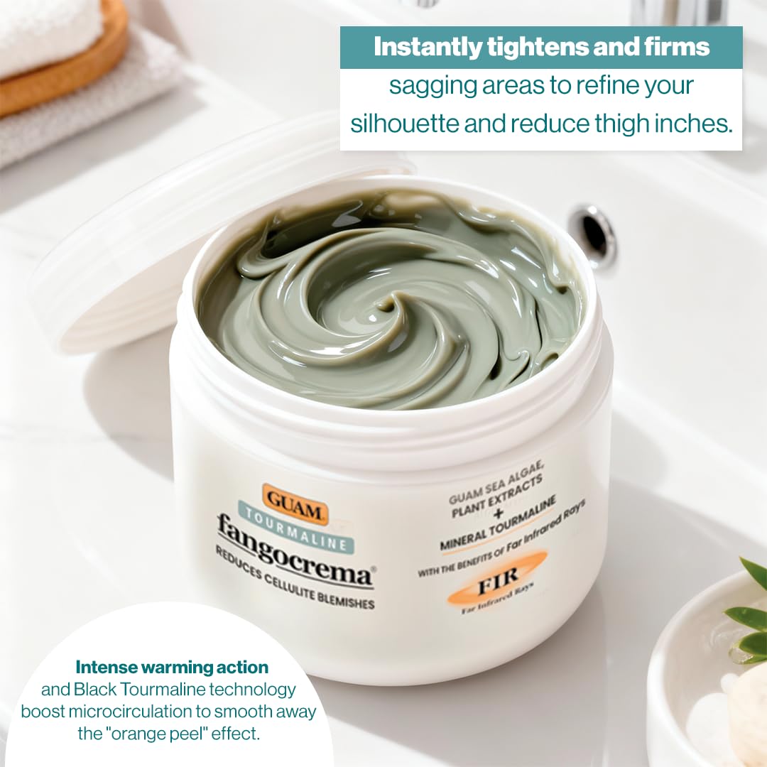 GUAM Anti-Cellulite Cream with Seaweed & Tourmaline, 10.5 oz