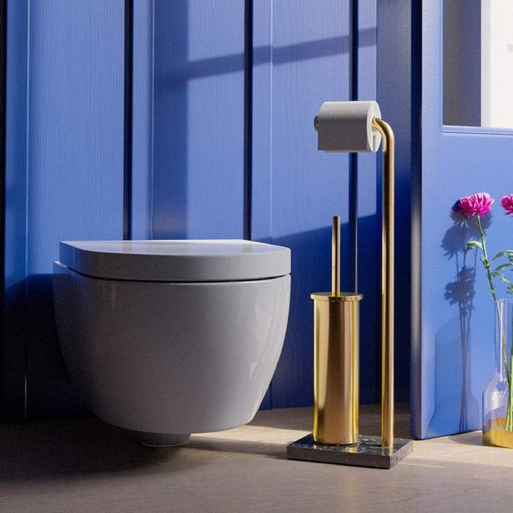 Metallo Toilet Paper Holder - Carta Supporto del tovagliolo, Moderno Stand Up Cucina del tovagliolo di Carta con la Base ponderata, in Acciaio Inox