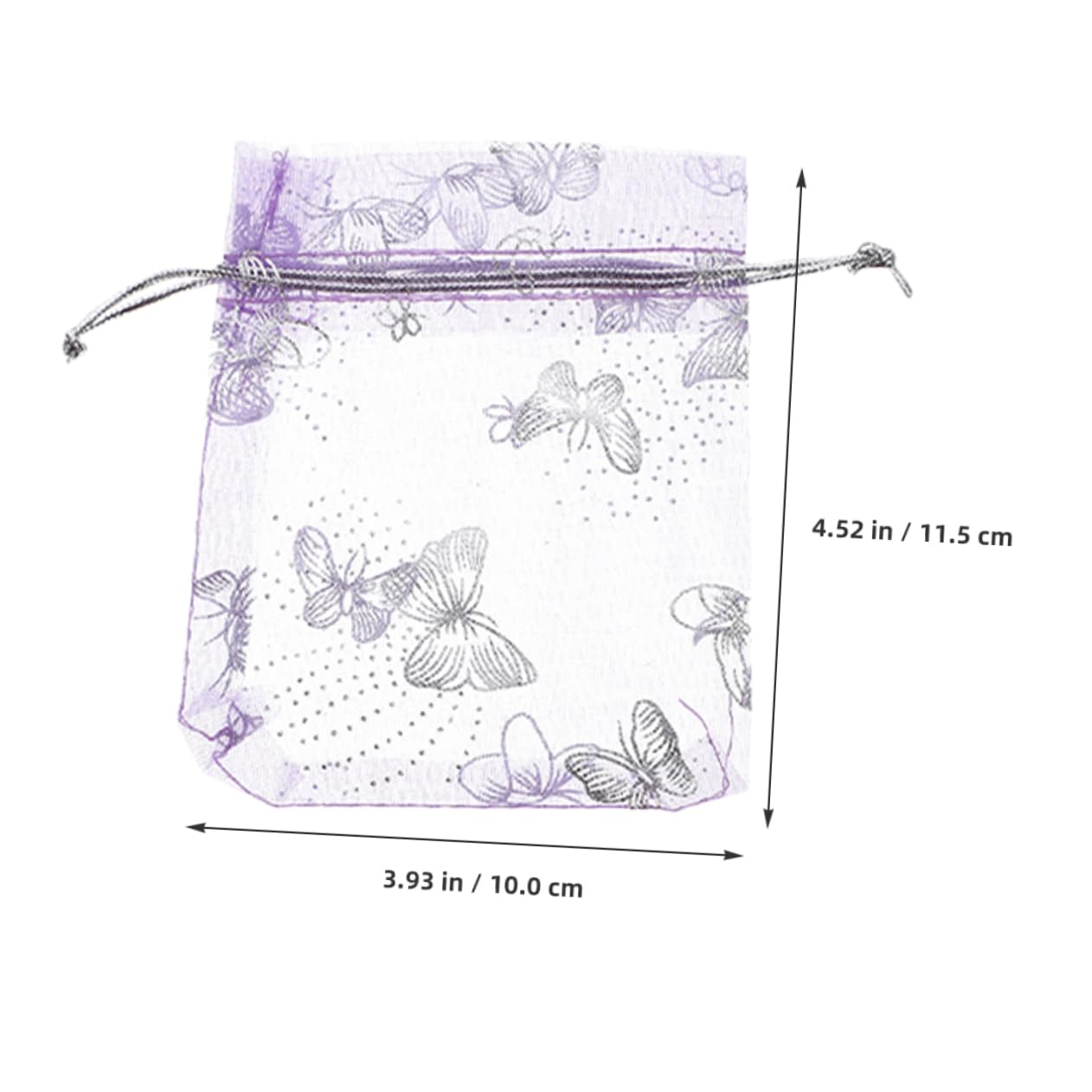 VALICLUD 5 Sätze Organza-geschenkbeutel Wäschebeutel Für Partytaschen Packbeutel Packtasche Weihnachtliche Geschenktüten Partytüte Armband Verpackung Mini-geschenktüten Violett 50 Stück * 5