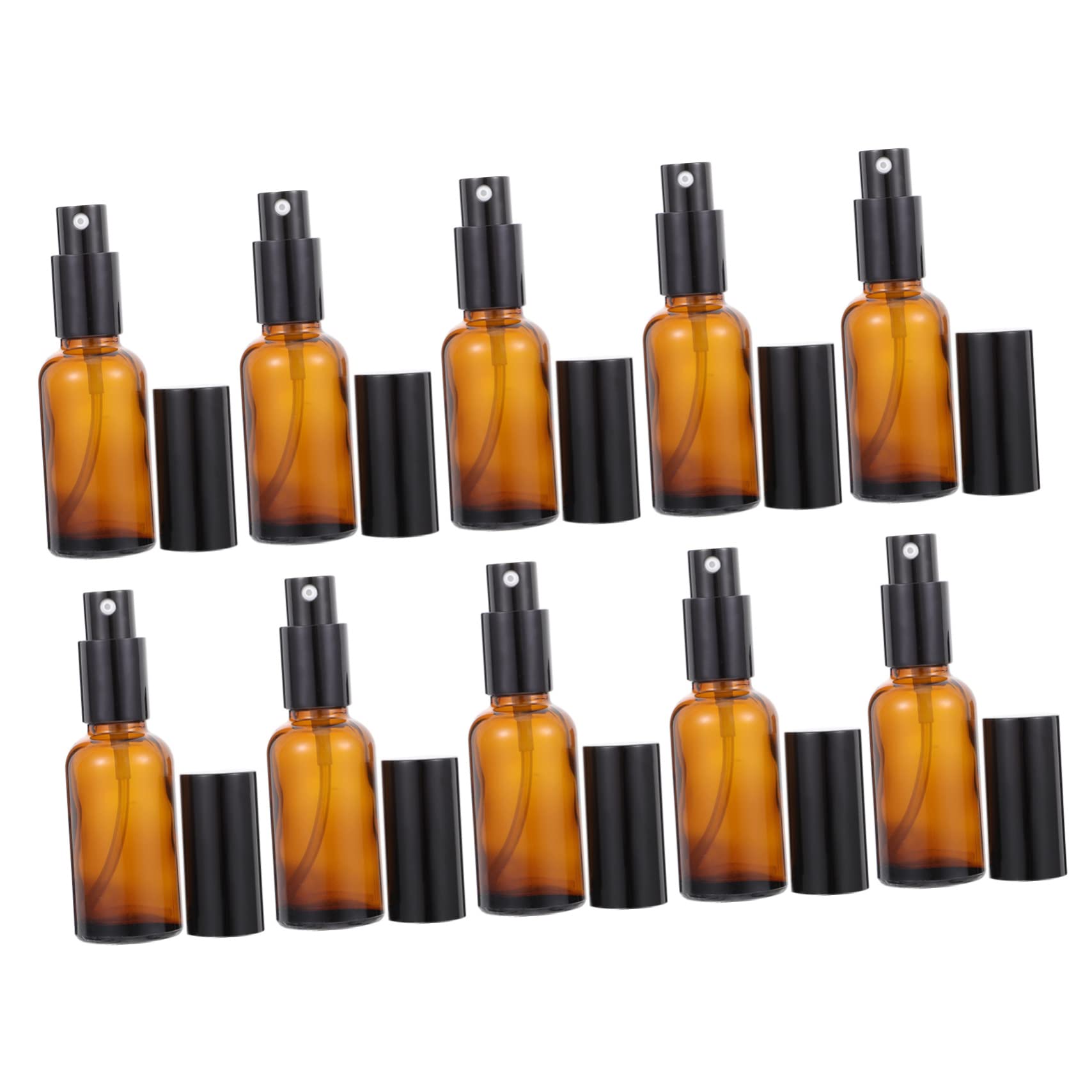 10piezas Botellas De Perfume Atomizador Envases De Vidrio Para Emulsión Resistentes y