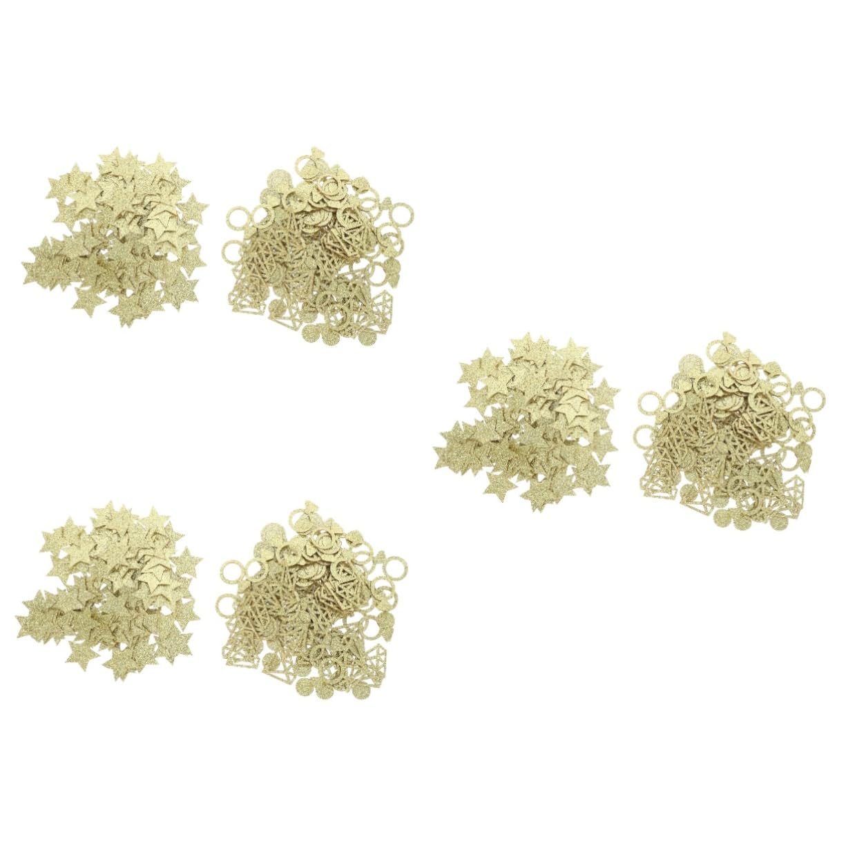 Abaodam 3er-Sets Konfetti- Für Hochzeiten Brautpartys Dekoratives Diamantpapier-konfetti Für Feiern 2 Packungen * 3
