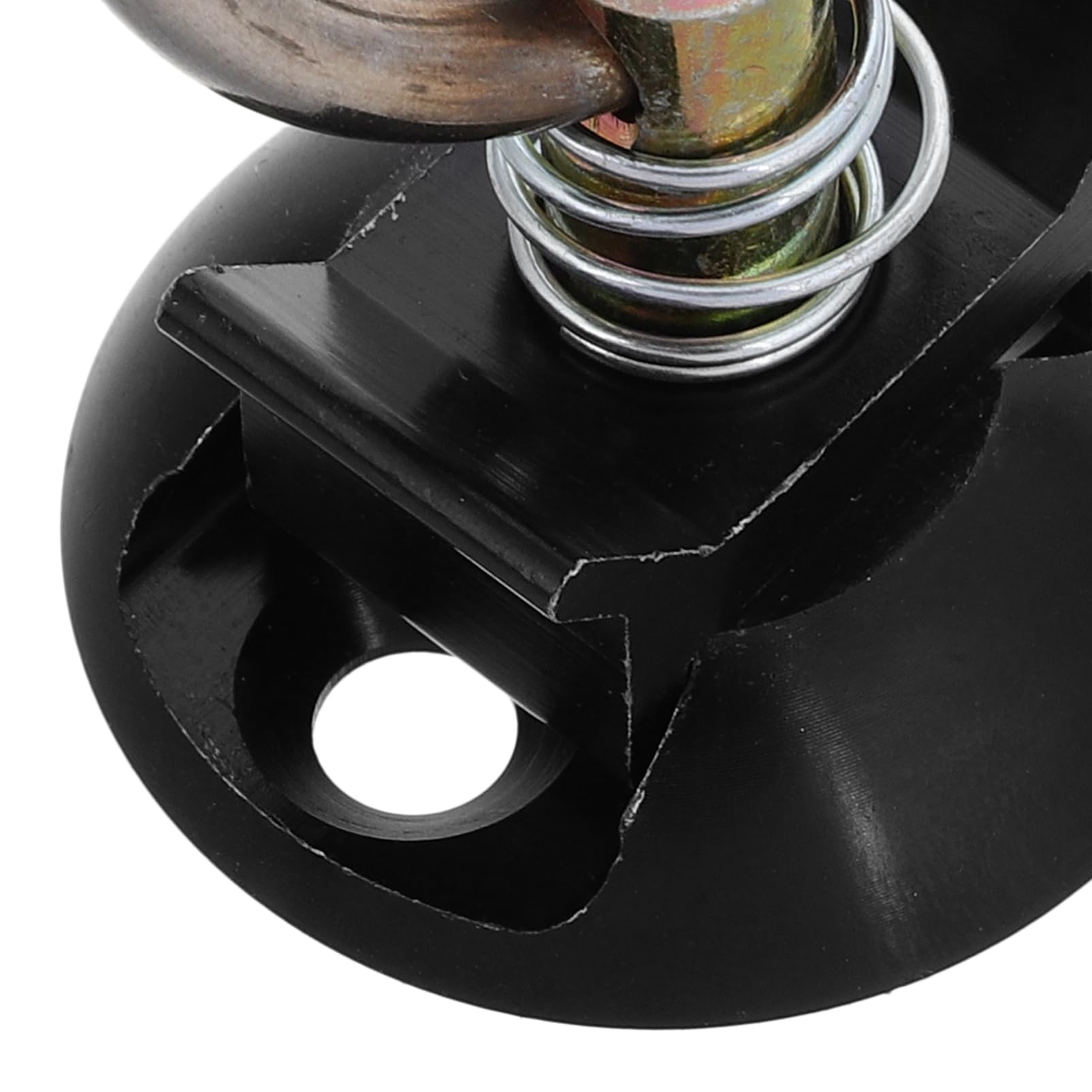 Kit Punto de Anclaje Redondo Atornillable Negro, 4 Unidades, Fijación Segura para Transporte en Vehículos y Camiones, Accesorio de Amarre con Liberación Rápida, Compatible