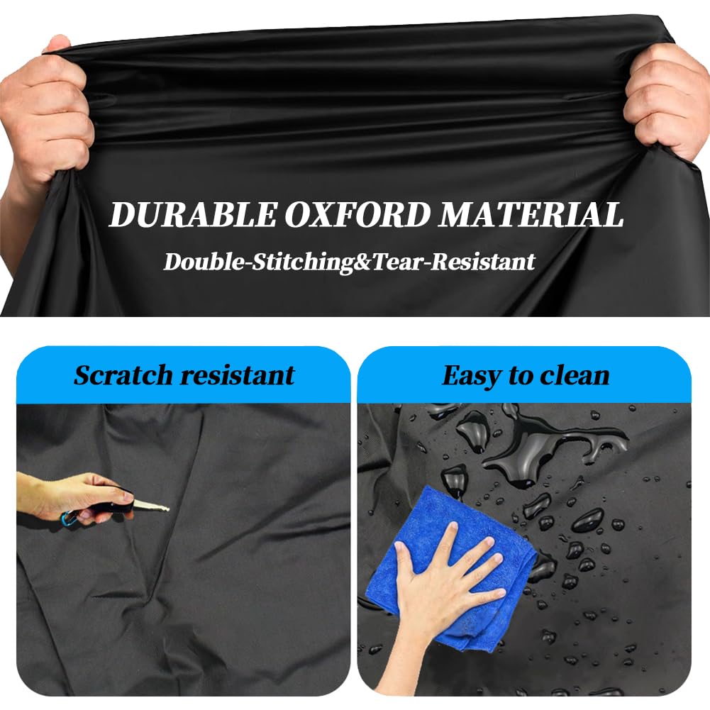 2 Pack Sonnenliege Abdeckungen mit reflektierenden Streifen, Heavy Duty 420D Oxford Fabric, Wasserdicht Winddicht Garten Sonnenliege Abdeckung