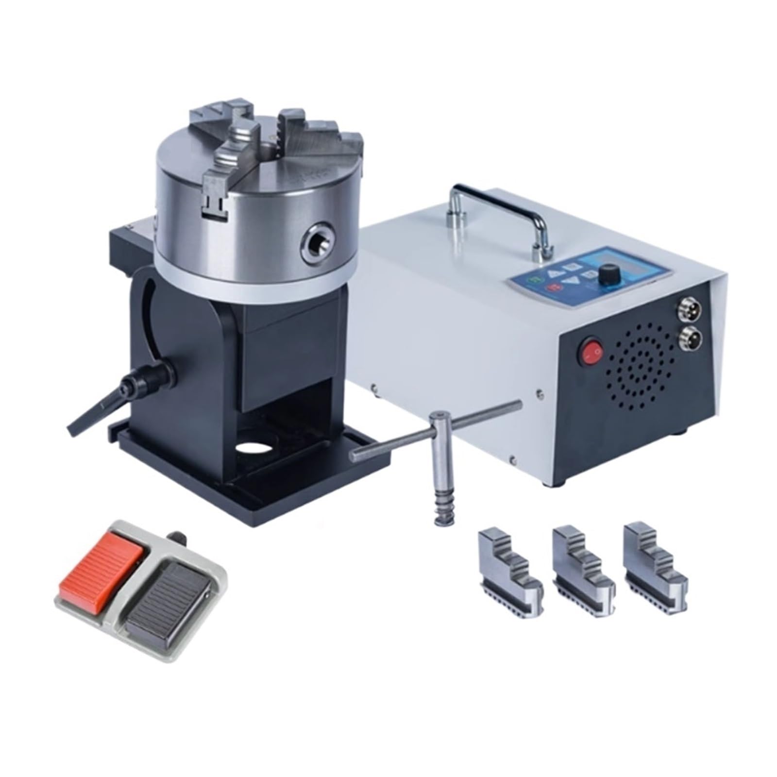 CNC Automatic Positioner Argon Arc Welding Marking Machine Rotating Table Rust Removal Inspection Fixture Smooth Rotation(D125 (with Box))