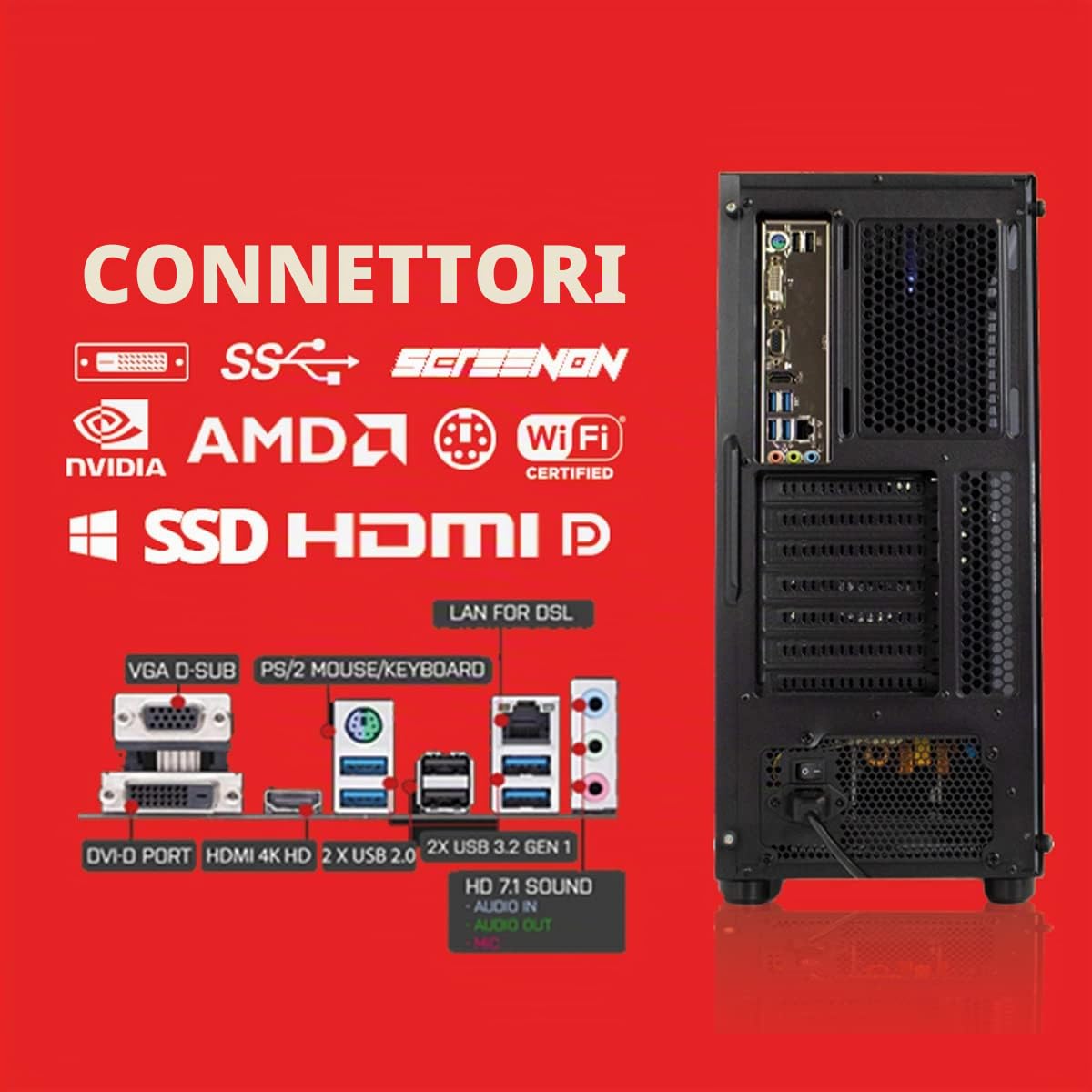 Ryzen 3 3200G - 512 GB M.2 SSD - Onboard Radeon Vega 8 - GamePC.A40113 - WiFi