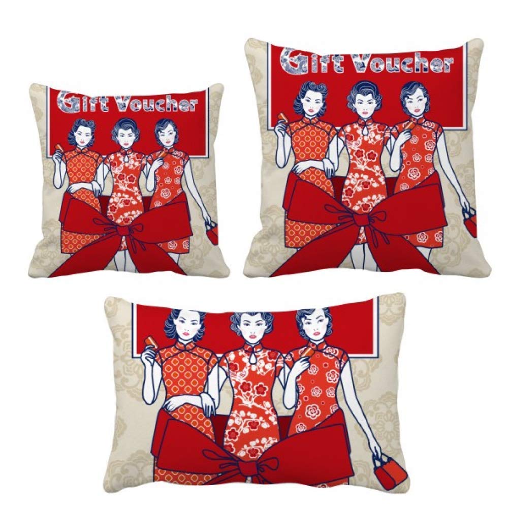 Coussin motif femme rouge DIYthinker pour décorer le salon