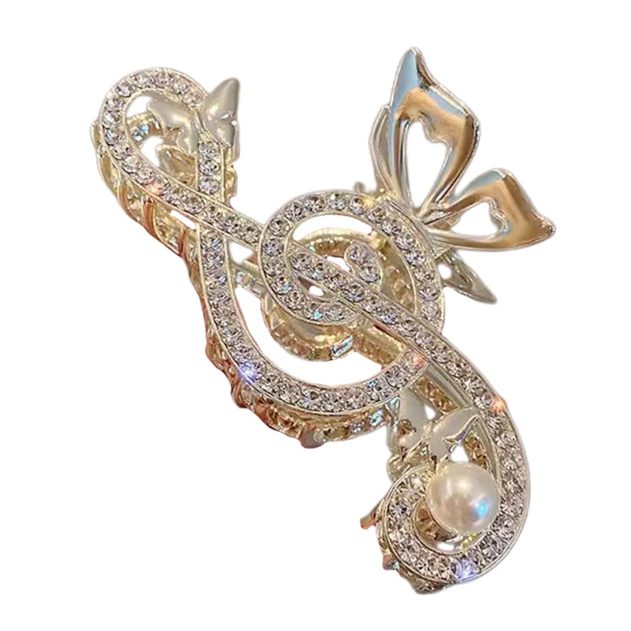 PRETYZOOM Musiknoten-Haarspange Für Damen Haarklammer Mit Si