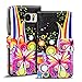 Produktbild Conie PW35138 Print Wallet Kompatibel mit Samsung Galaxy S7 Edge, Motiv Klapphülle mit HD Druck Muster Etui für Galaxy S7 Edge Hülle Motiv Schwarz Bunt