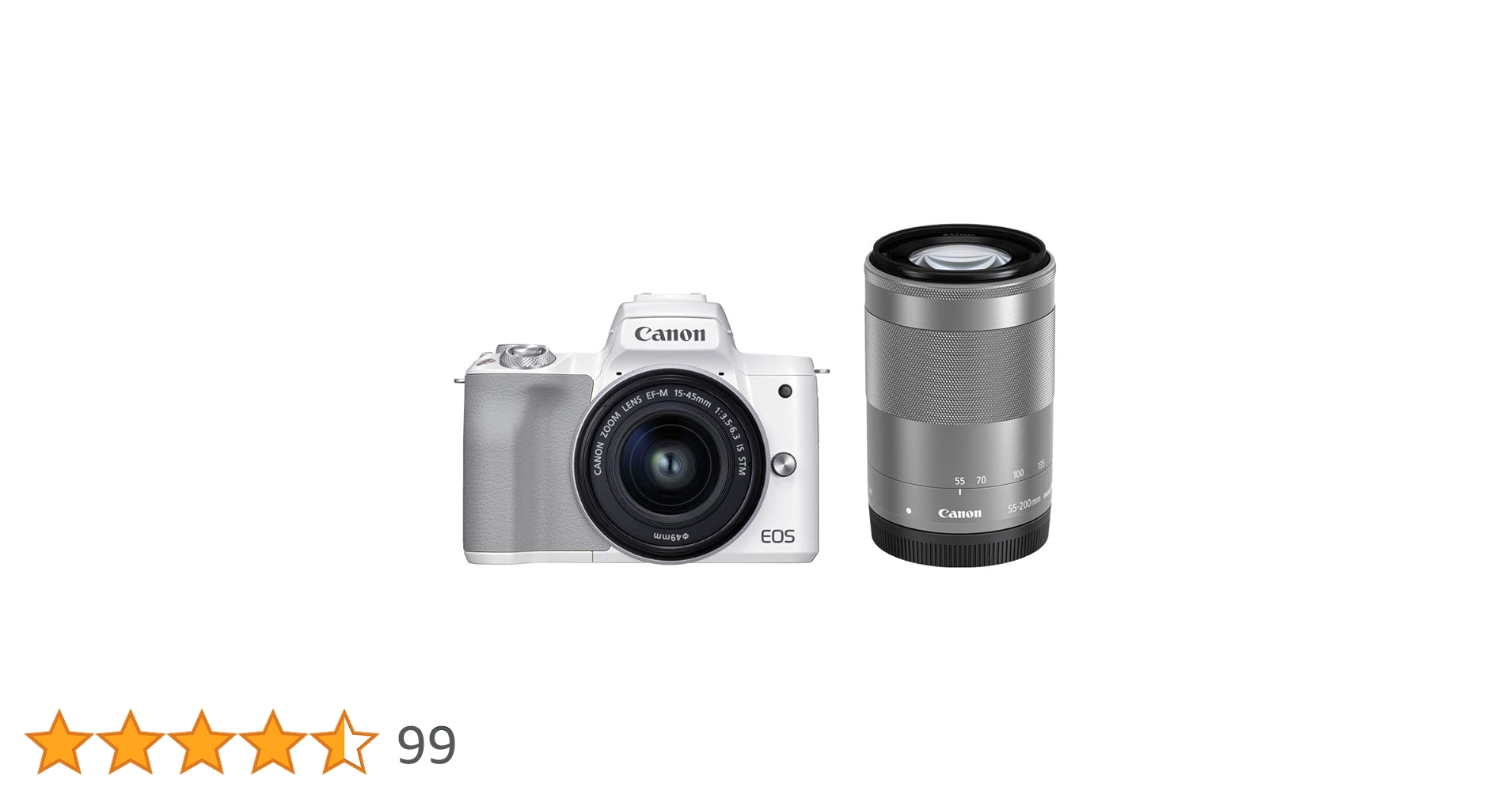Amazon | Canon ミラーレス一眼カメラ EOS Kiss M2 ダブルズーム