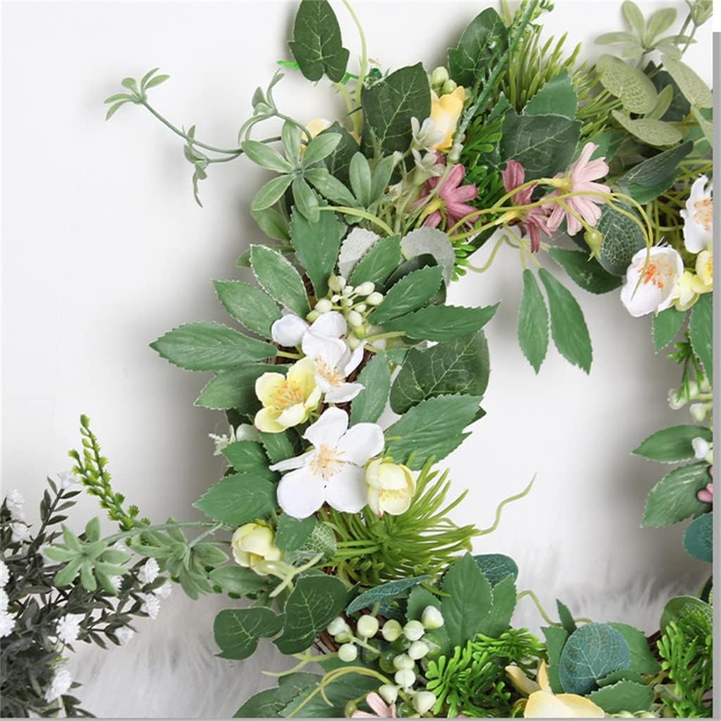 Simulated Wreath Artificial Flower Door Decoration Shooting Props Home Rattan Circle Wall Decoration