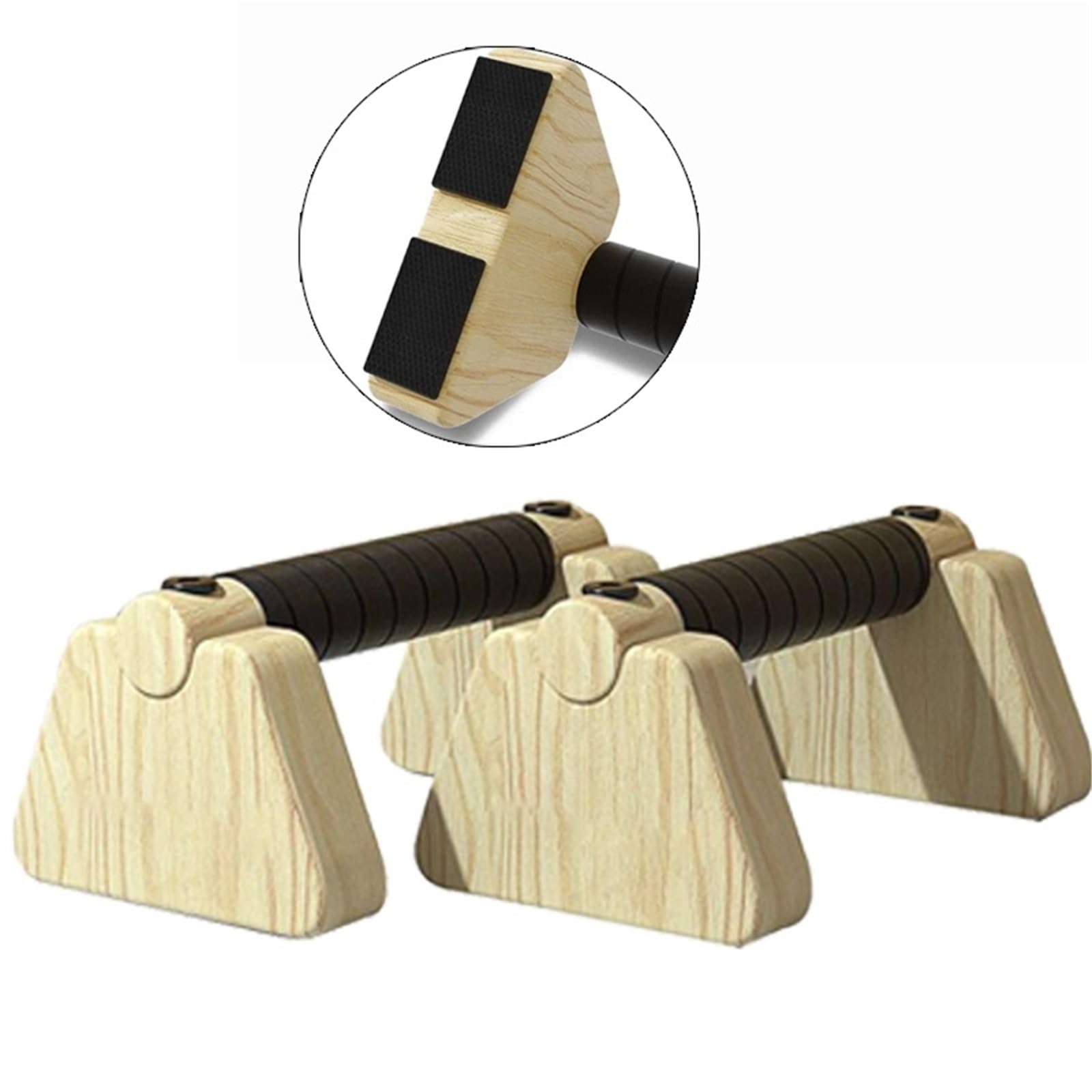 Barra para hacer verticales en gimnasia Soporte for flexiones de madera, barras individuales y paralelas, soporte invertido, equipo entrenamiento fuerza maciza