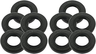 Seal Washer 10pcs Skeleton Oil Seal 20x30x7/20x30x10/20x32x7/20x34x7/20x35x7/20x40x7mm TC Type NBR Black Radial Shaft Seal Ring Gasket Gasket Lip (Size : 20x30x8mm)