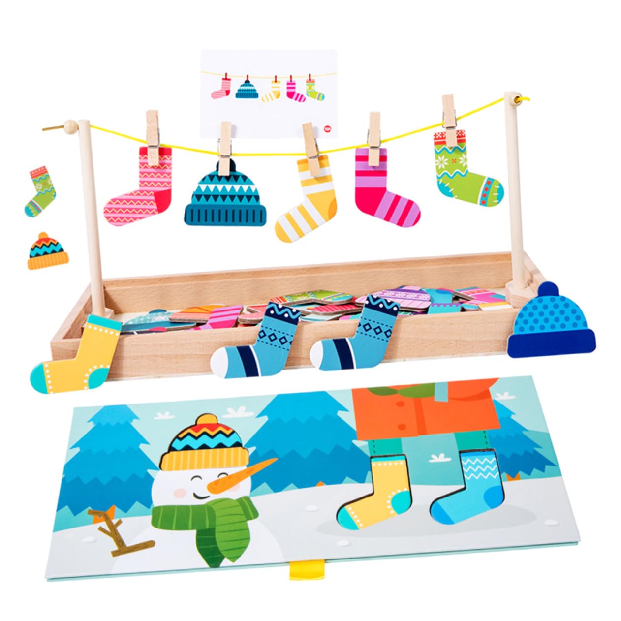 Giocattolo Sensoriale in Legno, Gioco Cognitivo per Bambini