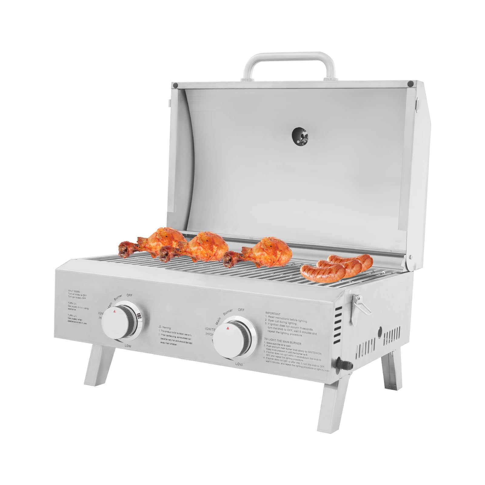 barbecue à gaz portable 2 brûleurs