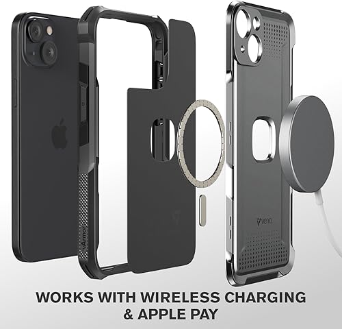Miniatura 3 de VENA vArmor - Funda resistente para Apple iPhone 15 Pro (6.1 pulgadas) (protección contra caídas de grado militararmadura) Magsafe compatible y