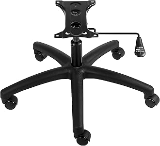 VEVOR Office Chair Base Replacement, 28", 2500 lbs Static Load, Heavy Duty Universal Computer Desk Chair Stool Part With 5 Casters, Gas Cylinder & Seat Plate, Black