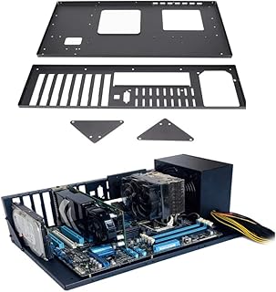 MK 01 DIY Gaming Computer Case, Open Chassis Case Rack for Motherboards, Within 305x245mm, Widely Body Heat Dissipation Design, SSD Motherboards Accessories