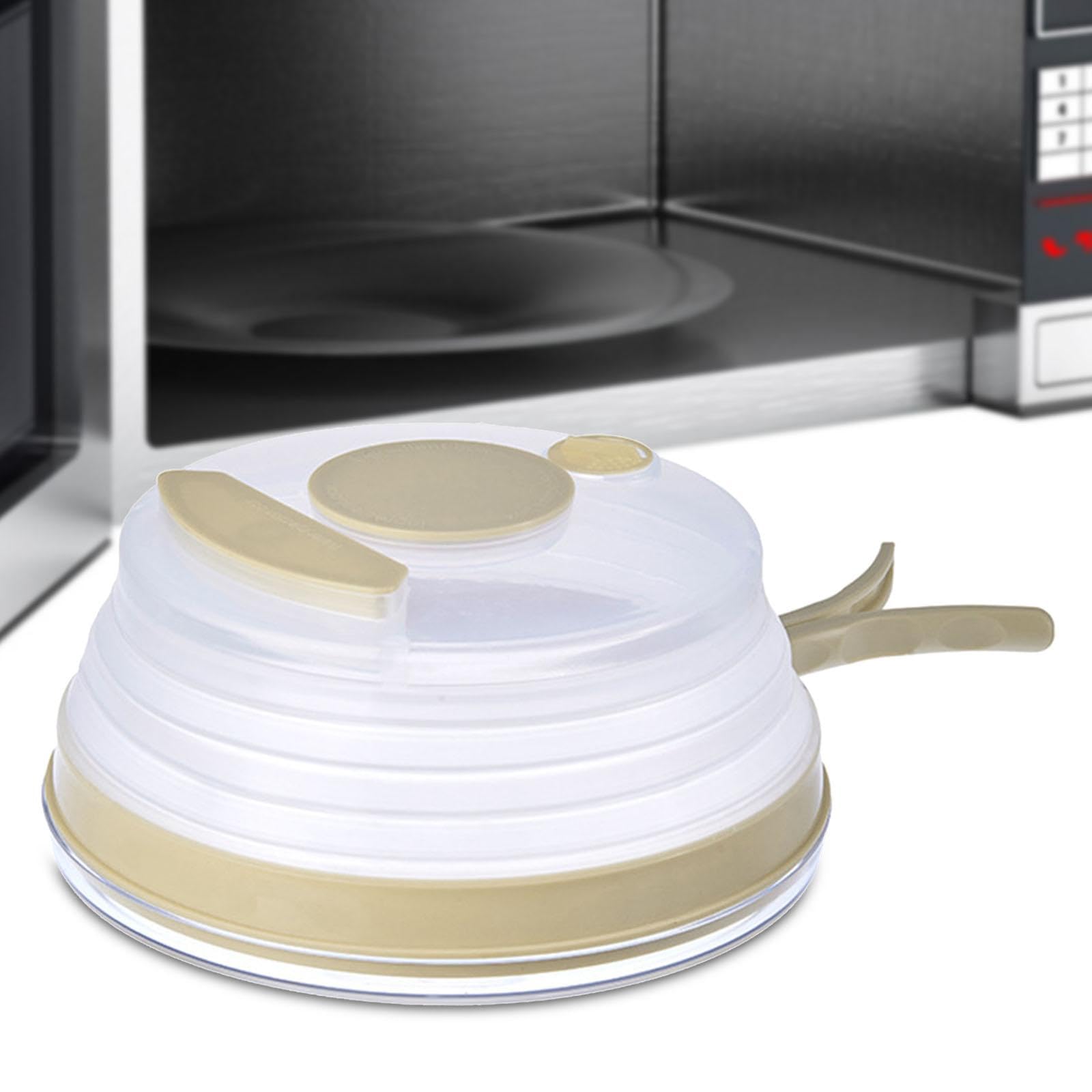 Tapa Antisalpicaduras Ventilada para Microondas, Apta para Alimentos Resistentes Al