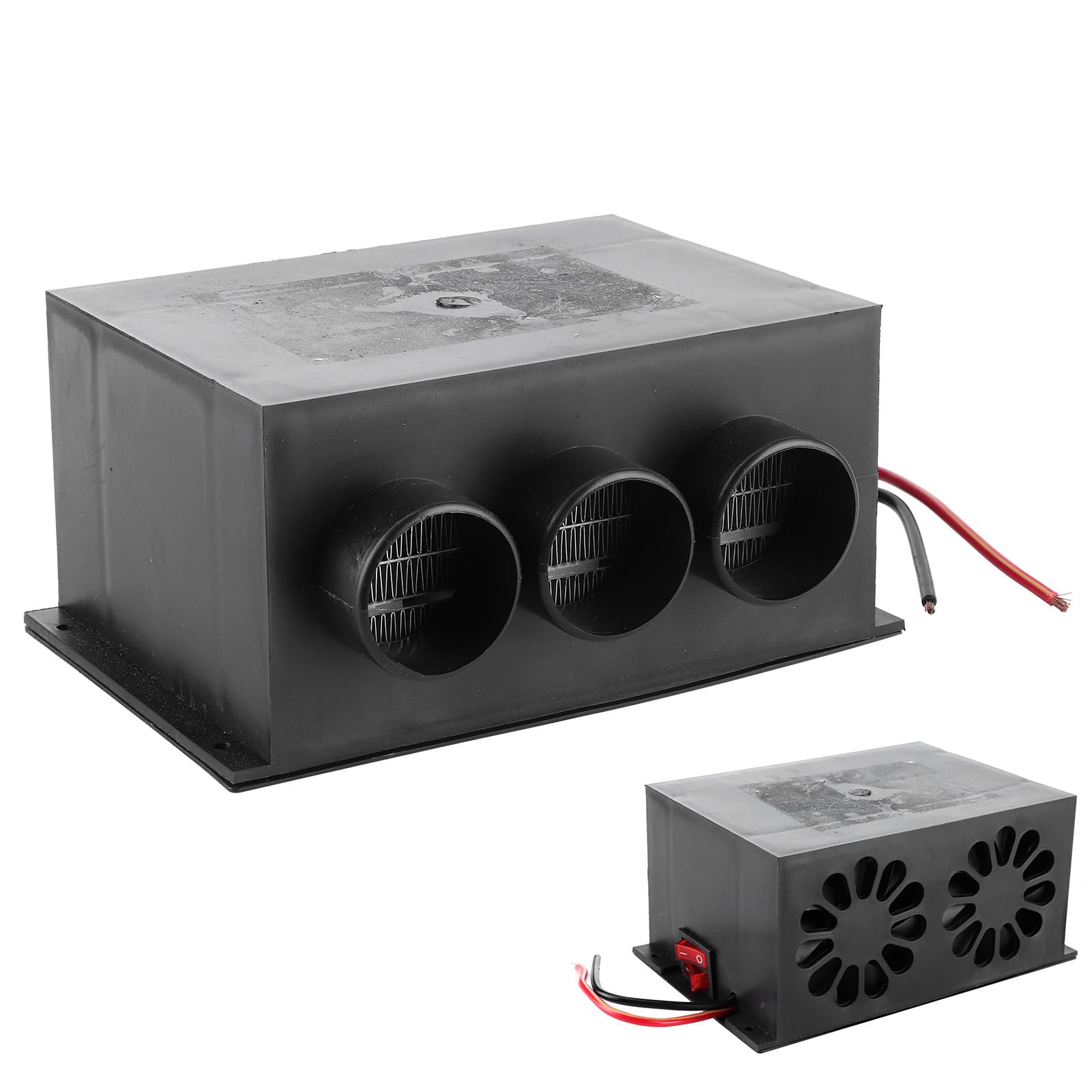 Calentador de Coche Portátil 12V, 3 Orificios de Calefacción Rápida con Función Desempañado y Desescarchado, para Parabrisas y Eliminación de Niebla, para Invierno, Viajes Diarios