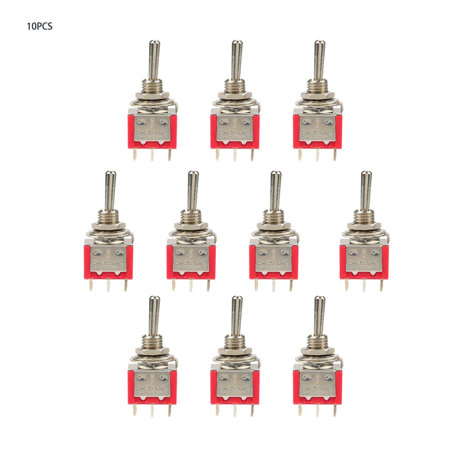 5 X Mini Toggle Switch DPDT ON-OFF-ON 3 Position Blue 6mm 12V 110V 220V MTS- 203