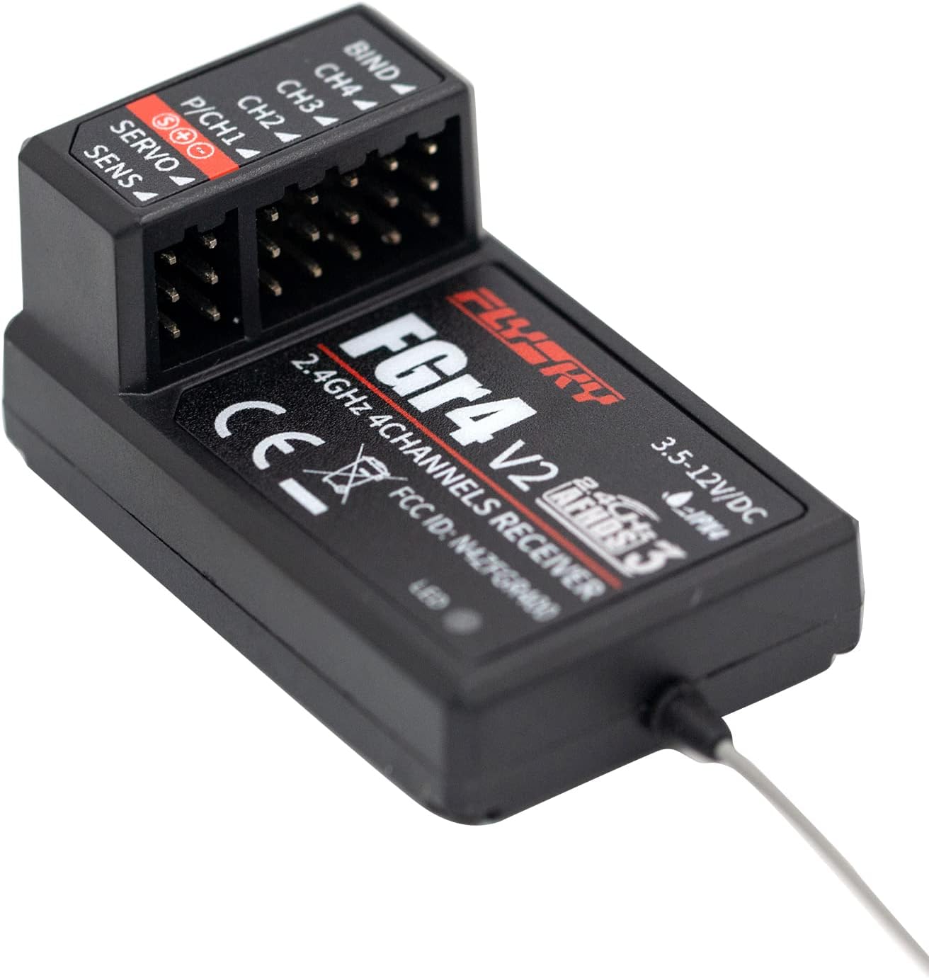 Goolsky Flysky FS-FGR4 Receiver 2.4Ghz 4CH AFHDS3 for Flysky Noble FS-NB4 Transmitter