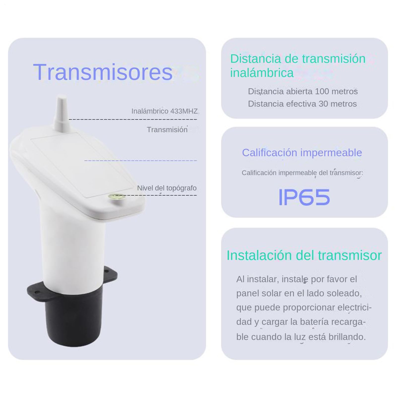 Monitor De Nivel para Tanque De Agua - Medidor Ultrasónico de Líquidos,Medidor Multifunción con Pantalla Digital para Depósitos y Hogar