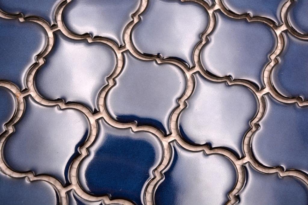 Azulejos de mosaico de cerámica, color azul cobalto brillante, para pared, suelo, cocina, baño, ducha